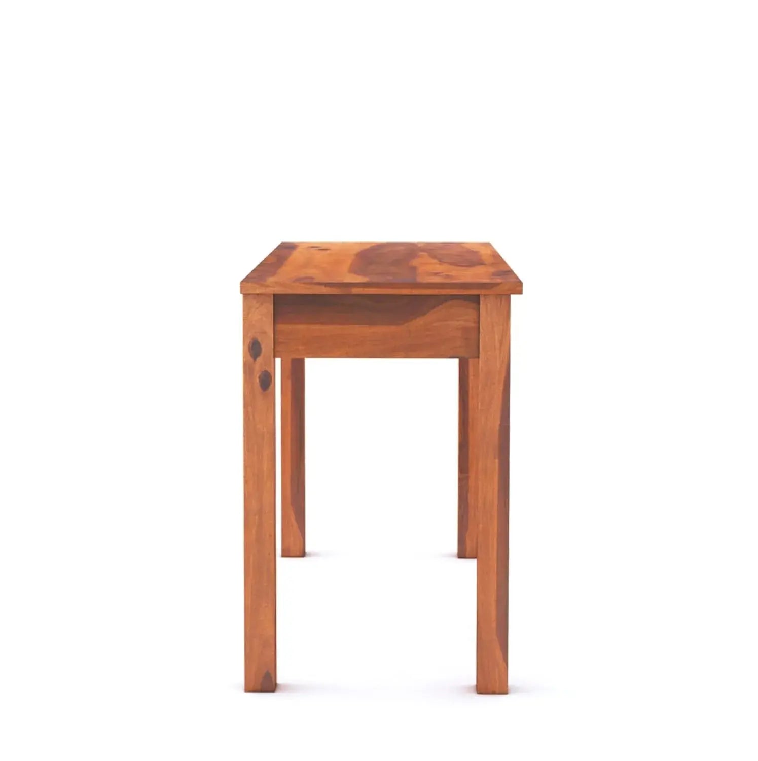Sheesham Wood Study Table for Student | Solid Wooden Computer Table with 2 Slider Drawer for Home, Office and Study Room | Workstation Modern Desk