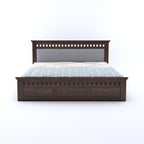 Sheesham Wood Queen Size Bed with Box Storage | 1 Year Warranty | Wooden Double Bed Cot Palang Furniture for Bedroom Living Room Home Hotel
