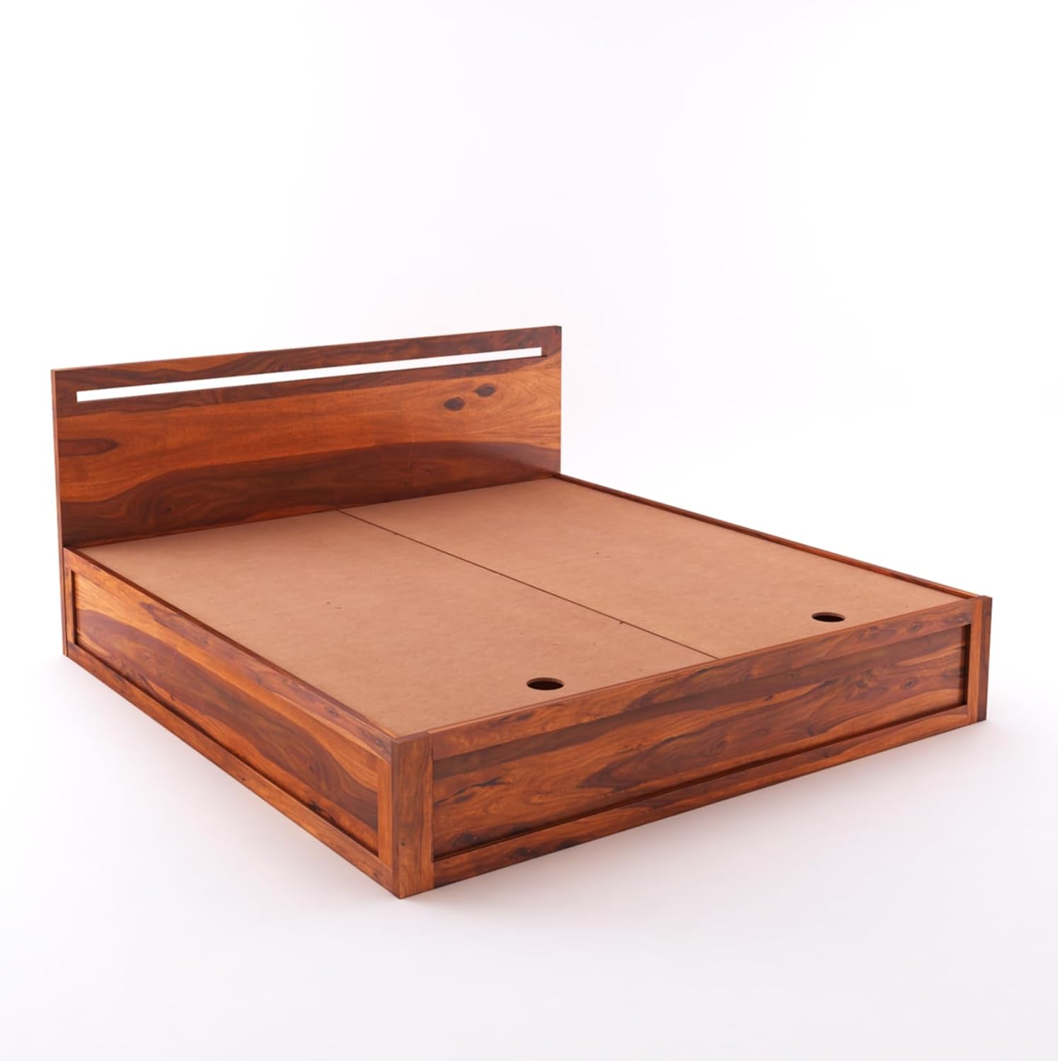 Sheesham Wood King Size Cane Bed with Storage | 1 Year Warranty | Wooden Double Bed Cot Palang for Bedroom & Living Room Furniture
