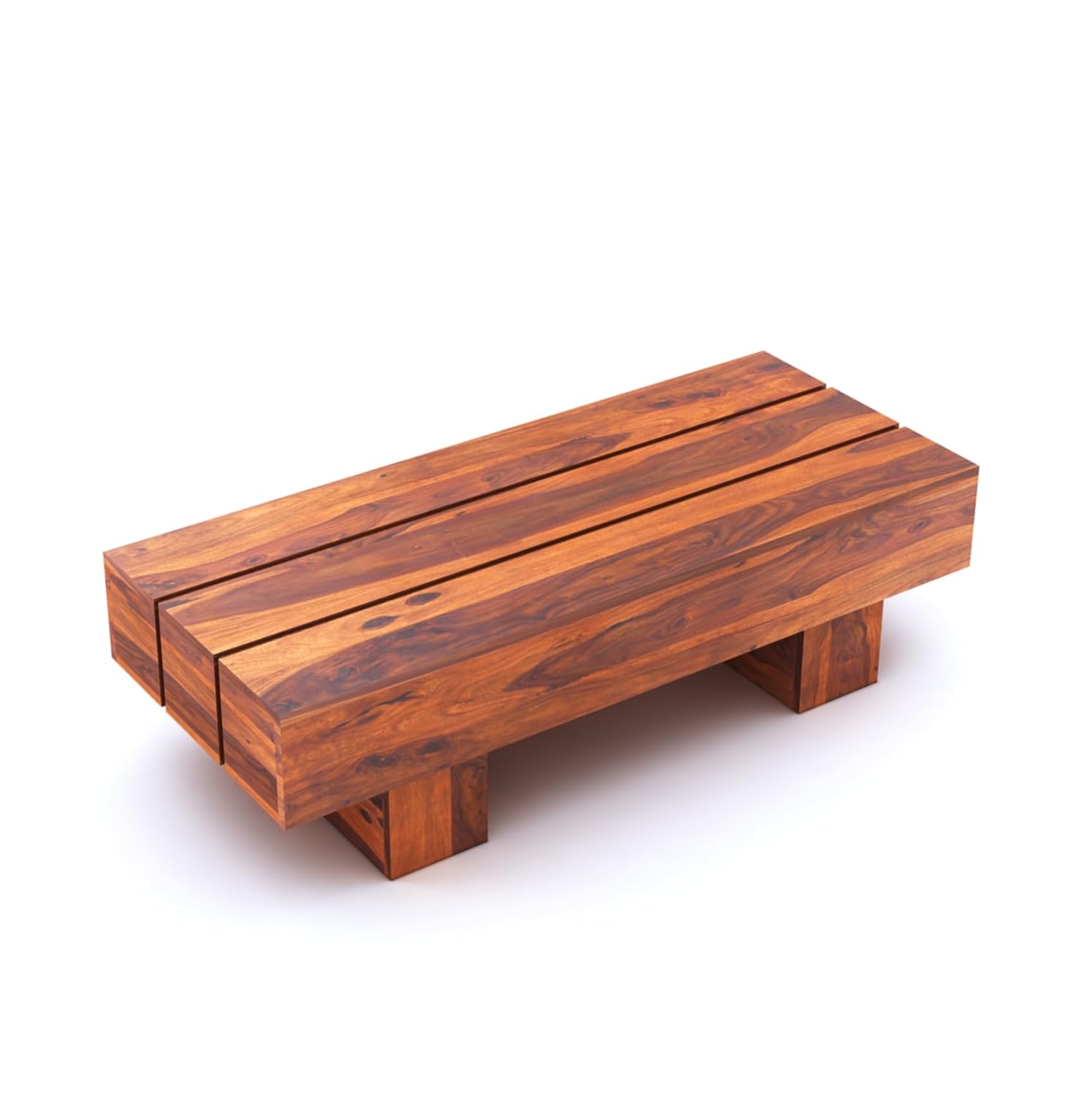Sheesham Wood Center Coffee Table for Living Room Hall Wooden Teapoy Tea Tables Furniture for Office Bedroom & Outdoor Hall