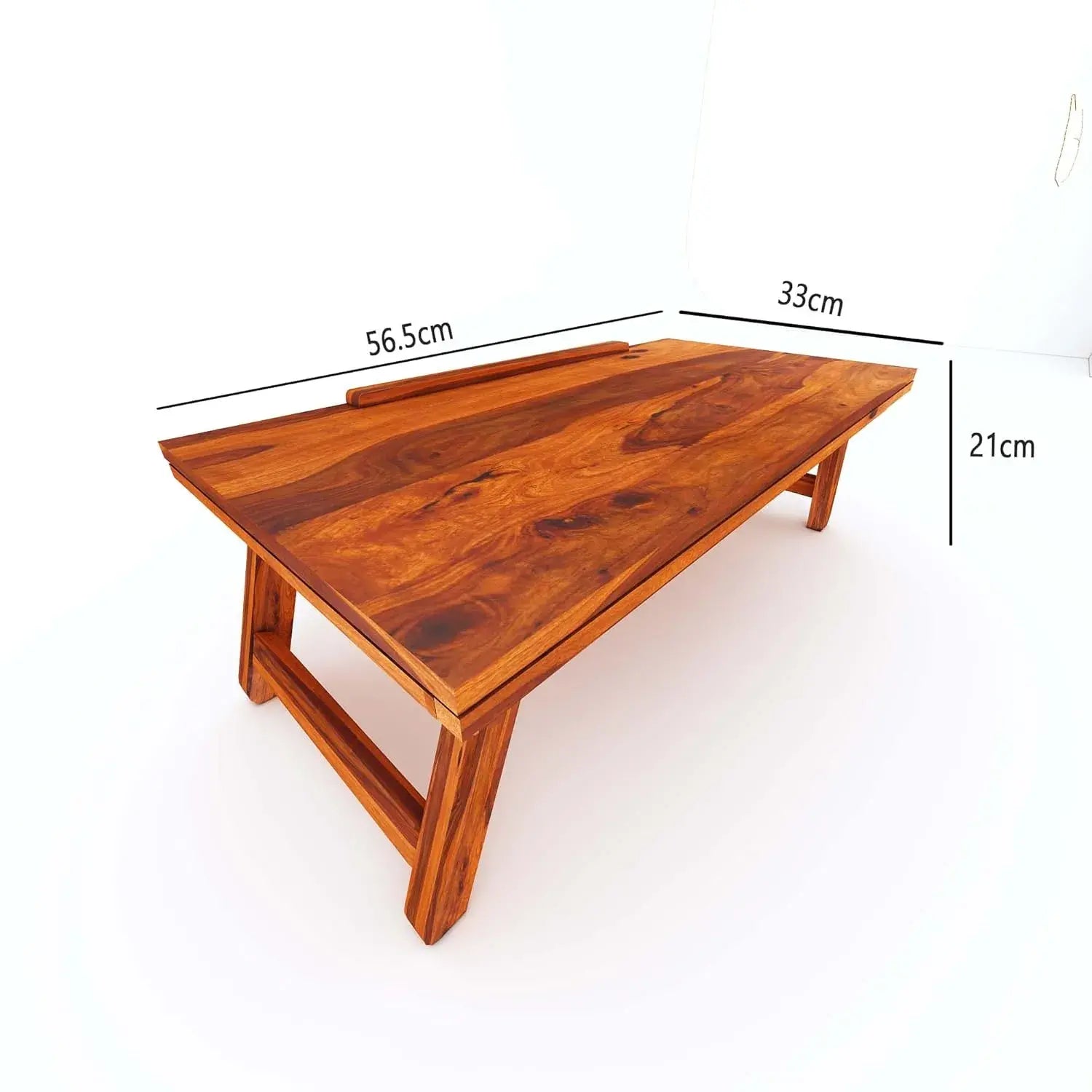 Rectangle Laptop Desk And Study Table - Honey Finish