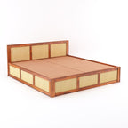 Sheesham Wood King Size Bed with Box Storage for Bedroom Home Living Room Hotel Wooden Double Bed Cot Palang Furniture