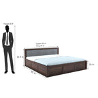 Sheesham Wood Queen Size Bed with Box Storage for Bedroom Living Room Home Hotel Bed with Headboard Pannel Wooden Double Bed Cot Palang Furniture