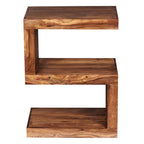 Sheesham Wood Bedside Table with Cabinet Storage Night Stand Sofa Side Table End Table Furniture for Living Room Home Office
