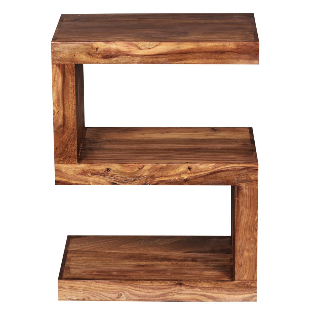 Sheesham Wood Bedside Table with Cabinet Storage Night Stand Sofa Side Table End Table Furniture for Living Room Home Office