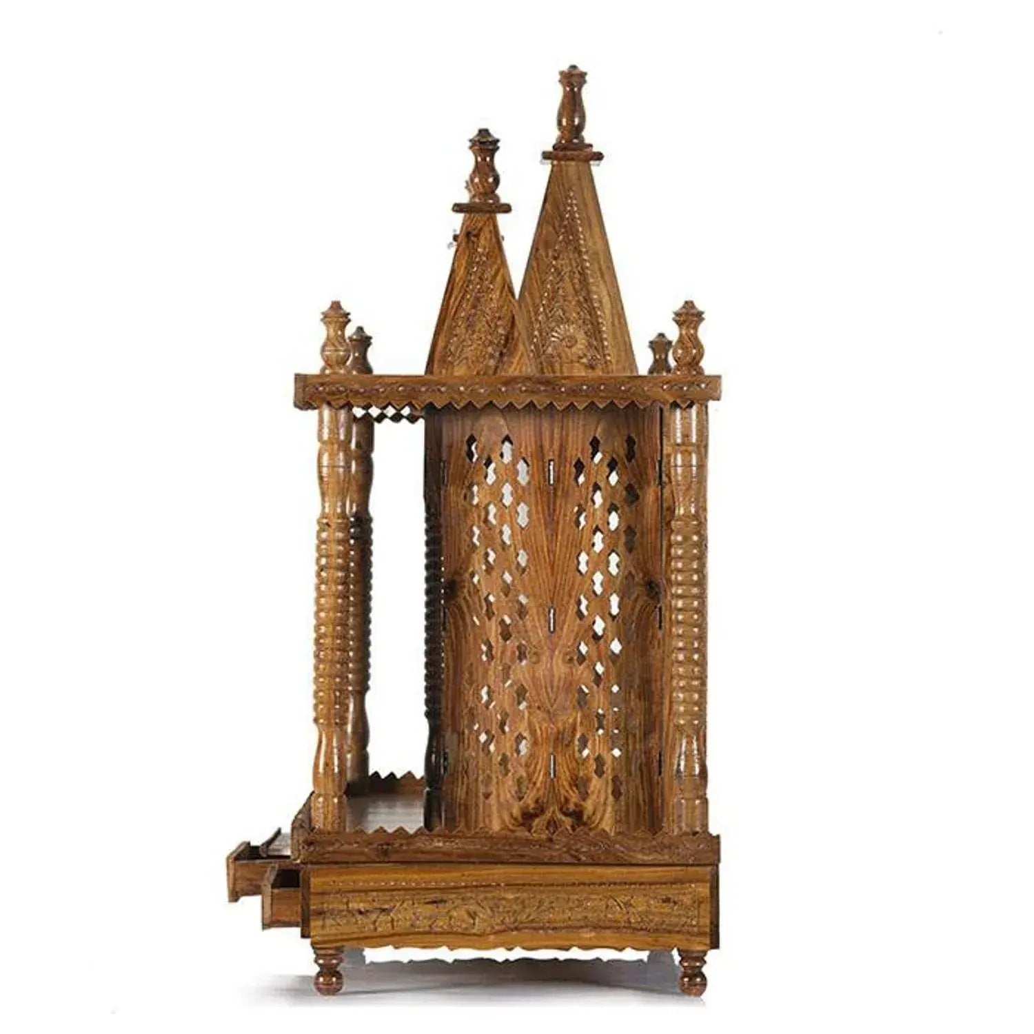 Sheesham Wood Wall Mount Temple - Design 2