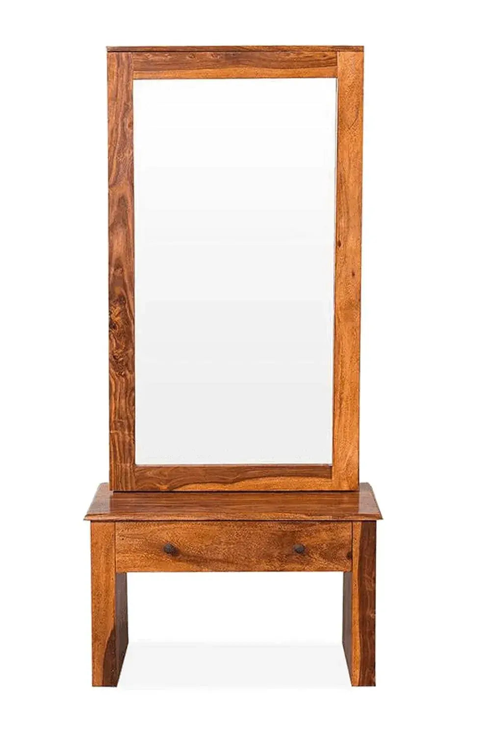Dressing Table With Mirror - Bronze With Drawer
