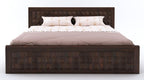 Sheesham Wood King Size Bed with Box Storage and Headboard | Durable Wooden Double Bed Cot Palang Furniture for Bedroom, Living Room, Guest Room, Hotels and Home