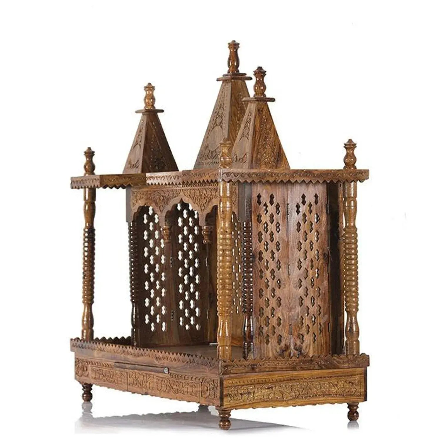 Sheesham Wood Wall Mount Temple - Design 2