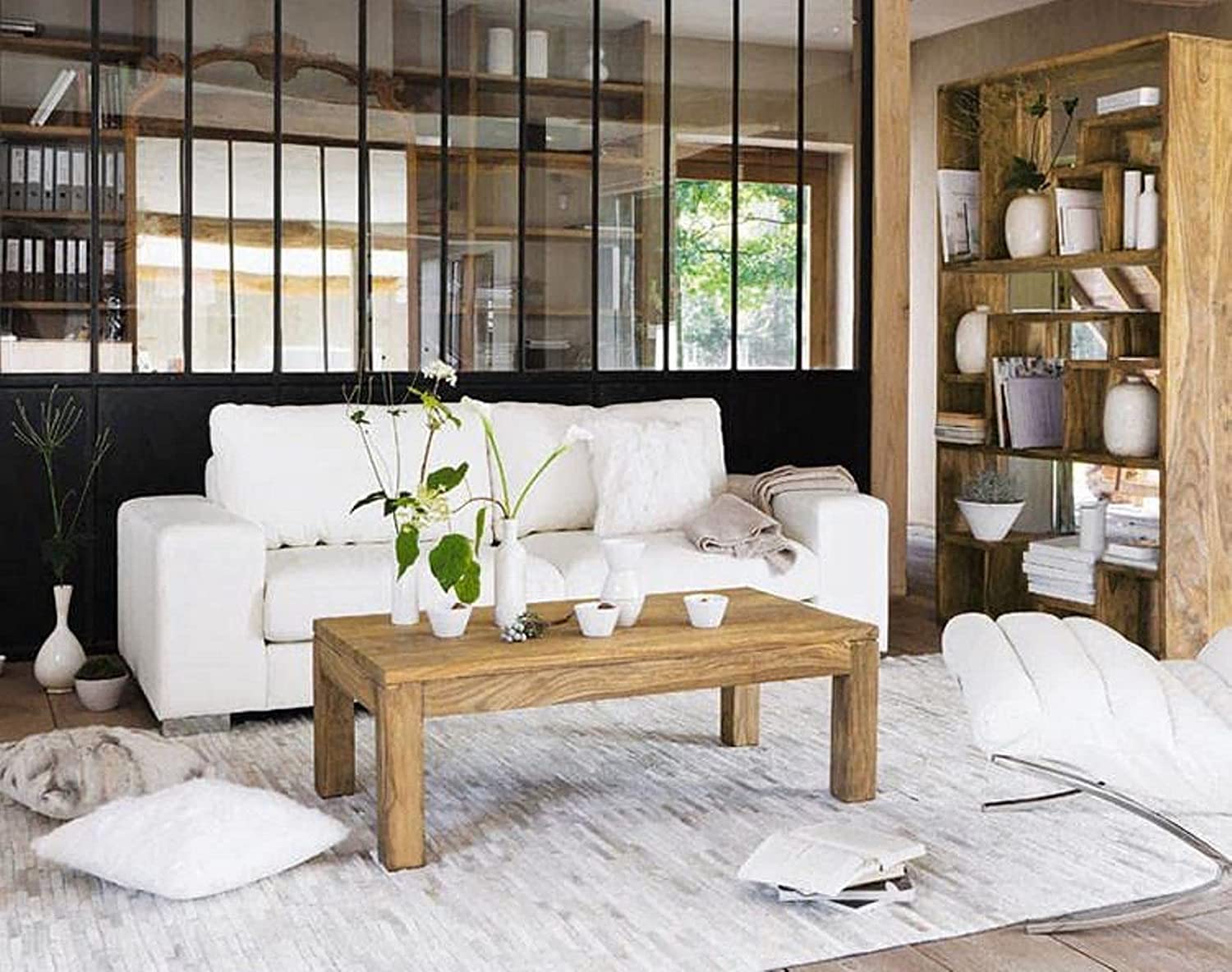 Sheesham Wood Coffee Table Without Storage Wooden Teapoy Tea Table Center Table Furniture for Bedroom Living Room Home and Office