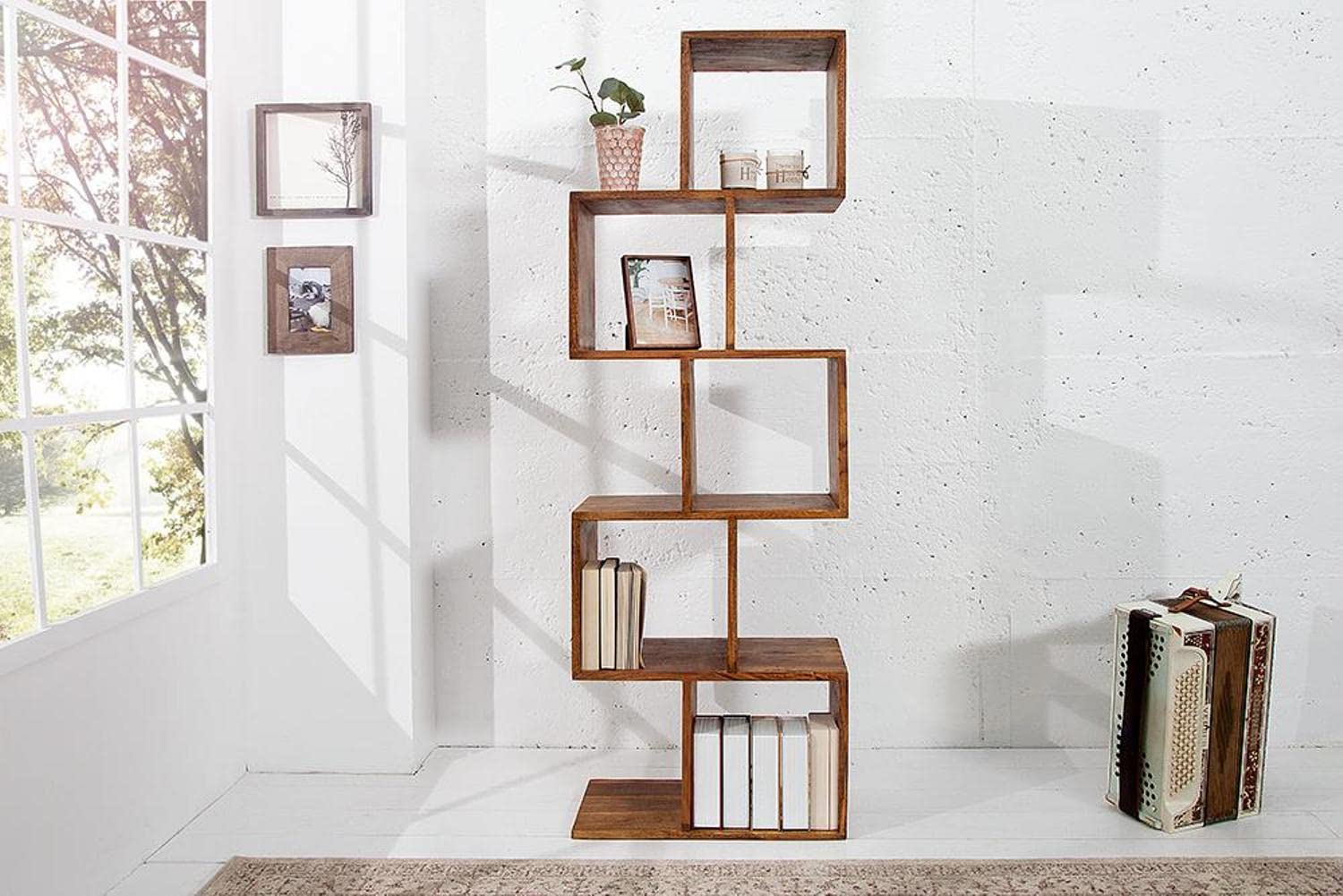 Wooden 5 Tier Book Shelf