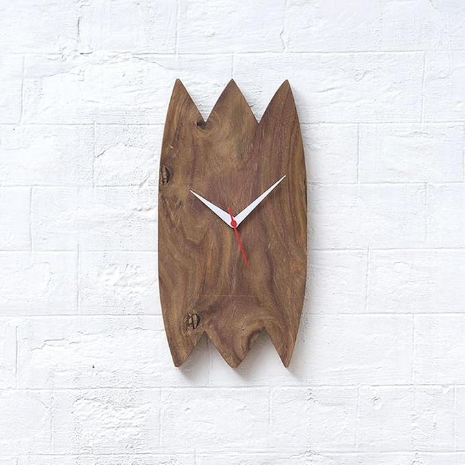 Goyal Handicraft Sheesham Wood Analog Wall Clock Classic Clock Contemporary Solid Wooden Frame Handcrafted Hanging Analog Wall Clock for Décor Home Living Room Bedroom (Brown)