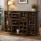 Bar Cabinet For Wine Bottle And Display Unit