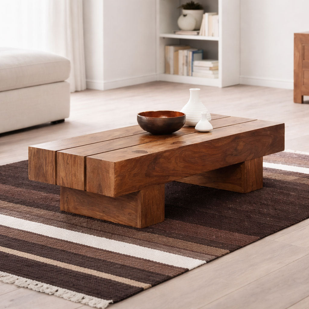 Center Coffee Table | Natural Finish