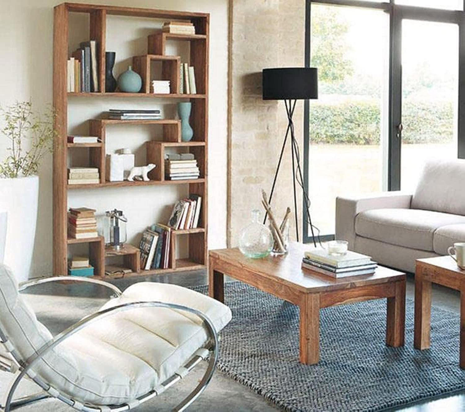 Coffee Table Without Storage | Honey Finish