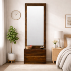 Dressing Table With Mirror - Bronze 2 Drawer