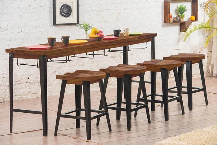 Solid Wood INDIANA Breakfast Dining Table Set