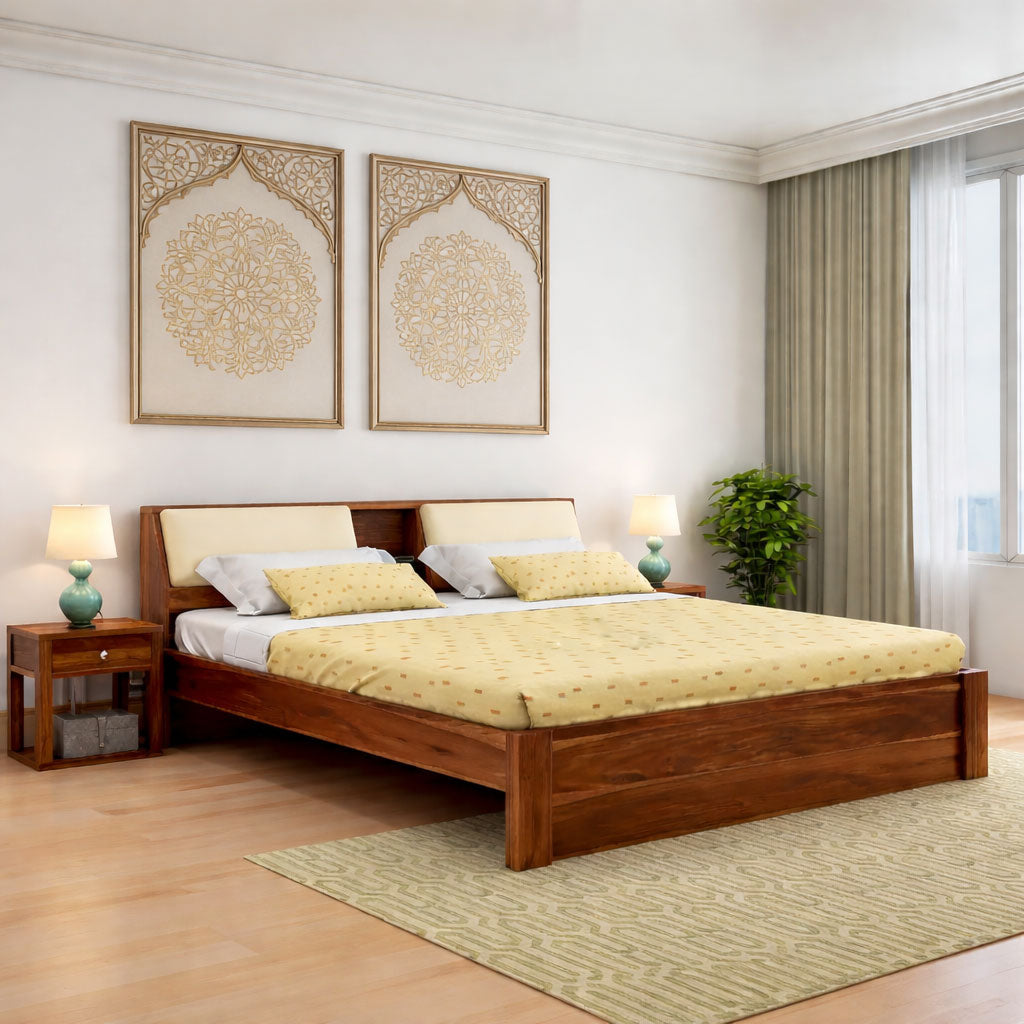 Queen Size Bed With Headboard Storage