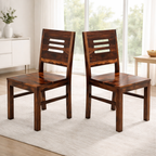 Sheesham Wood Dining Chair Set of 2 for Home Hall Hotel Living Room Dining Room & Restaurants Wooden Seating Chairs Solid Wood Study Chair Furniture