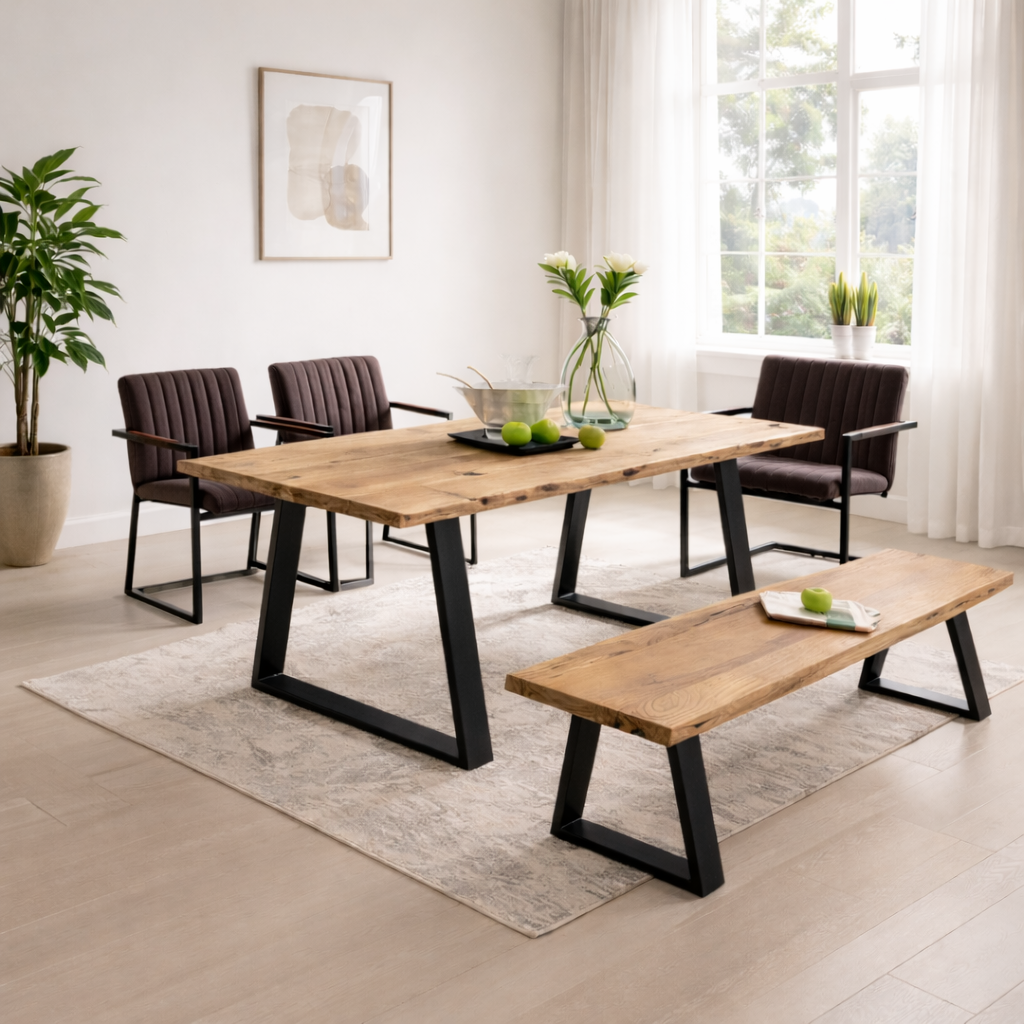 Solid Wood Indiana Live Dining Table