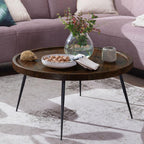 Solid Wood Indiana Lass Round Coffee Table