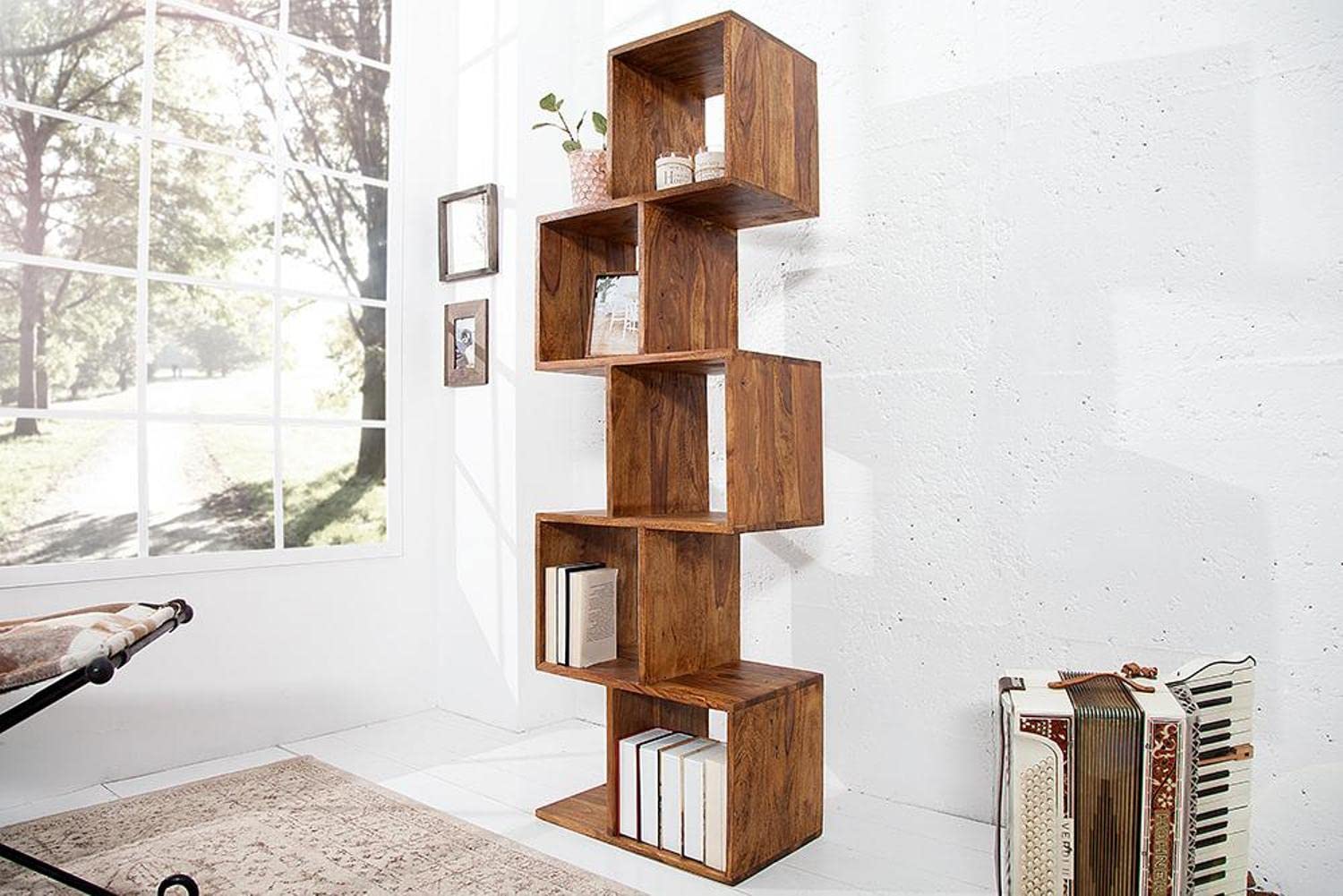 Wooden 5 Tier Book Shelf