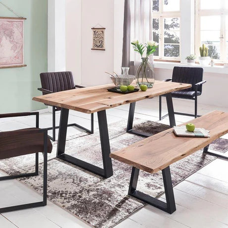 Solid Wood Indiana Live Dining Table